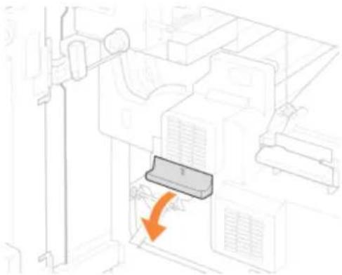 CANON imagePRESS C10010VP - Lower the handle of the V-A1 guide and open the guide. - 2
