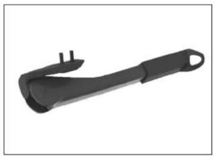 Black plastic kitchen tool with handle and lever (no text or symbols visible)