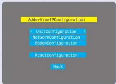 Adder AdderView CATx - To configure IP-specific settings - 1