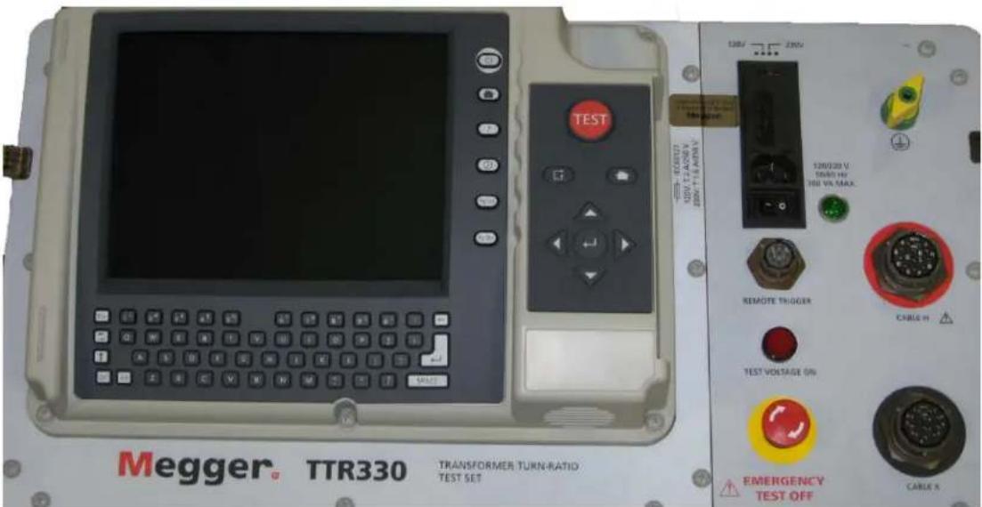 TEST 120V 7.2A/0V 120V 7.2A/0V 120V 7.2A/0V 120V 7.2A/0V 120V 7.2A/0V 120V 7.2A/0V 120V 7.2A/0V 120V 7.2A/0V 120V 7.5A/0V 120V 7.5A/0V 120V 7.5A/0V 120V 7.5A/0V 120V 7.5A/0V 120V 7.5A/0V 120V 7.5A/0V 120V 7.5A/0V 120G/20 V 120G/20 V 120G/20 V 120G/20 V 120G/20 V 120G/20 V 120G/20 V 120G/20 V 120G/20 V 120G/20 V 120G/20 V 120G/20 V Meggler TTR330 TRANSFORMER TURN-RATIO TEST SET REMOTE THIGGER CABLE H TEST VOLTAGE ON EMERGENCY TEST OFF CABLE A