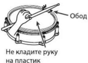 Обод Не кладите руку на пластик