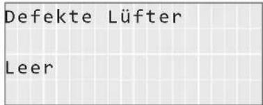 Defekte Lüfter Leer