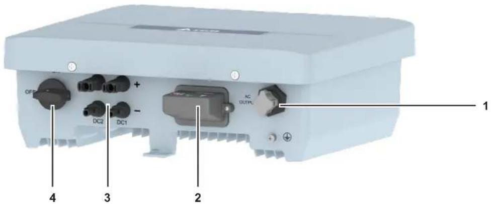 OFF DC2 DC1 + - AC OUTR 1 2 3 4