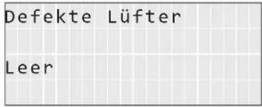 Defekte Lüfter Leer