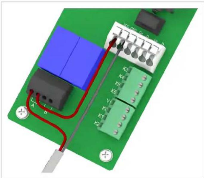 DELTA M88H 121 CF - Ein einzelnes Alarmgerät mit interner 12 V _DC -Spannungsversorgung verdrahten - 3