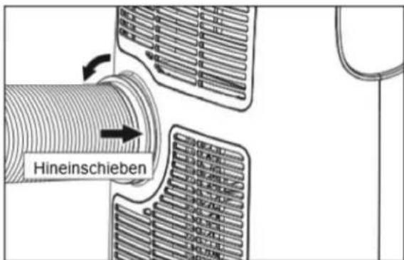 Hineinschieben