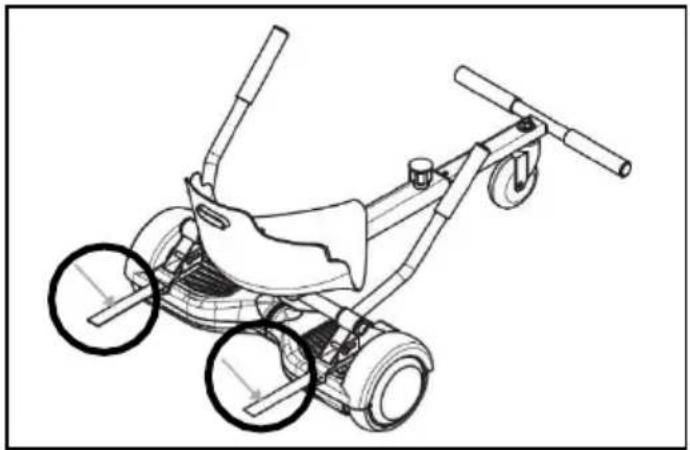 Be Cool BCBB6522KRT - Montage des Kart-Aufsatzes am Balance-Board - 1