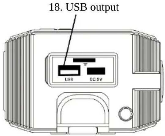 18. USB output USB OC 5V