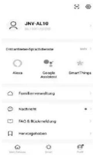 JNY-AL10 Distantieter-Sprachdienstige Alexa Google Assistent SmartThings Familierverwaltung Nachricht FAO & Rückmeldung Hervorgehoben
