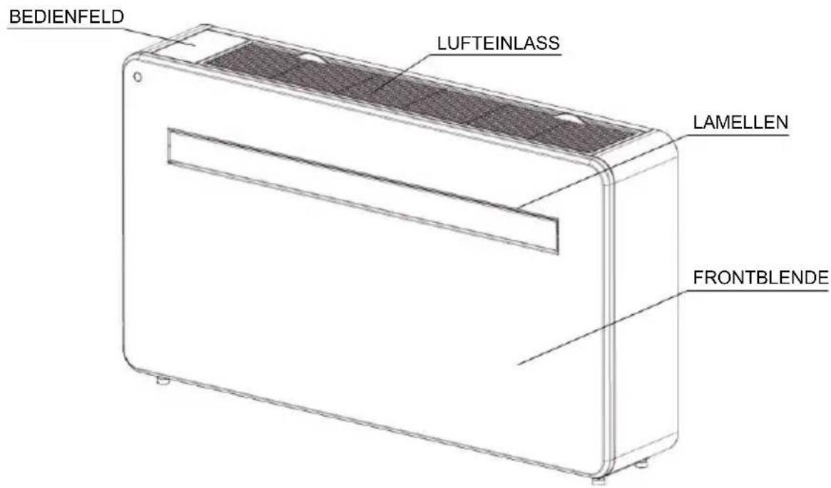 BEDIENFELD LUFTEINLASS LAMELLEN FRONTBLENDE