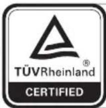 TÜVRheinland® CERTIFIED