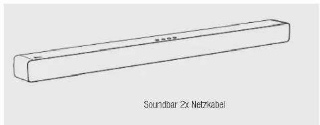 Soundbar 2x Netzkabel