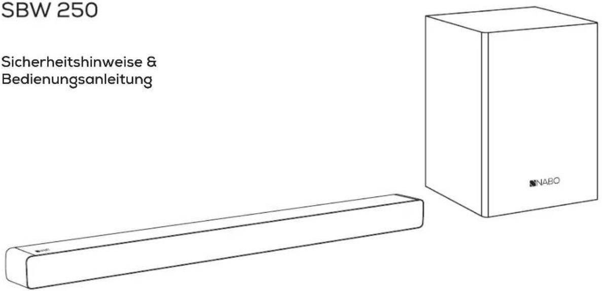 SBW 250 Sicherheitshinweise & Bedienungsanleitung NABO