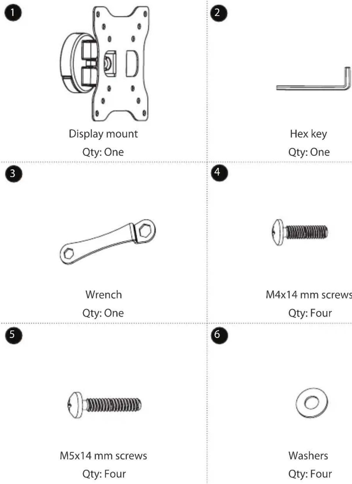 StarTech.com ARMWALL - Package contents - 1