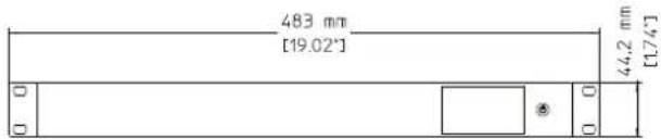 483 mm [19.02°] 44.2 mm [17/4]