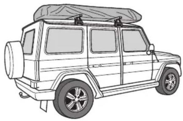 DOMETIC TMA100 - Installing the roof tent - 4
