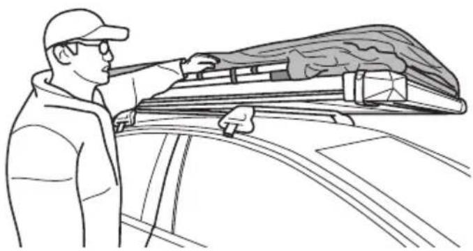 DOMETIC TMA100 - Setting up the roof tent - 3