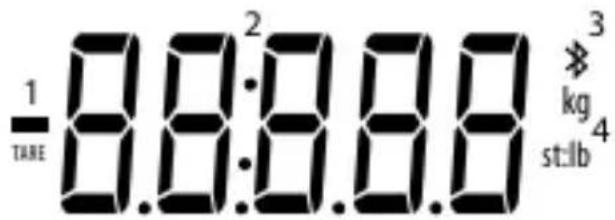 1/TARE 8.8:8.8.8 * kg st:lb 4