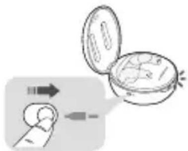 Illustration of a pocket watch being open with arrows indicating motion (no text or symbols)