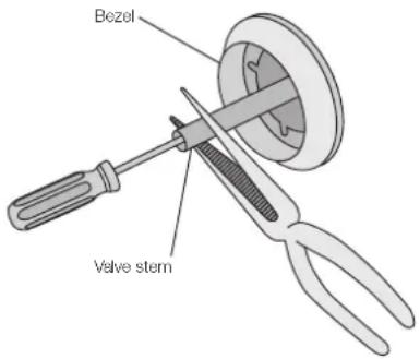 Bezel Valve stem