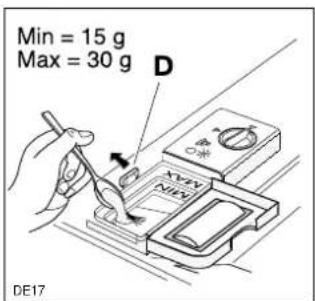 Min = 15 g Max = 30 g D XYXY NIX DE17