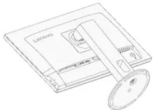 LENOVO C24d-20 - Monitorbasis und Ständer abnehmen - 2