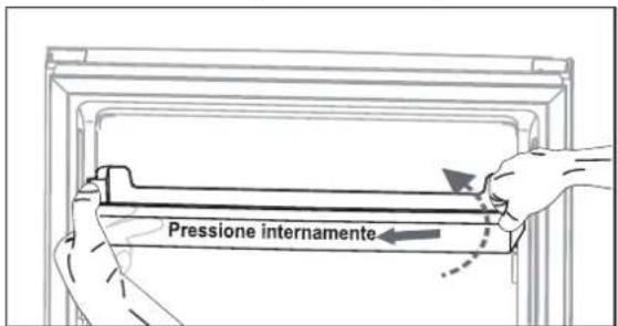 Pressione internamente