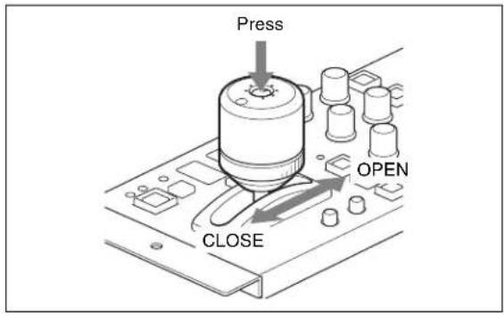Press OPEN CLOSE