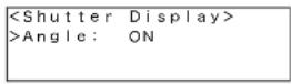 SONY RCP-920 - To change the shutter display to an angle value - 3