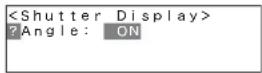 SONY RCP-920 - To change the shutter display to an angle value - 2