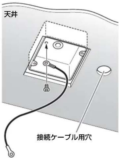 天井 接続ケーブル用穴