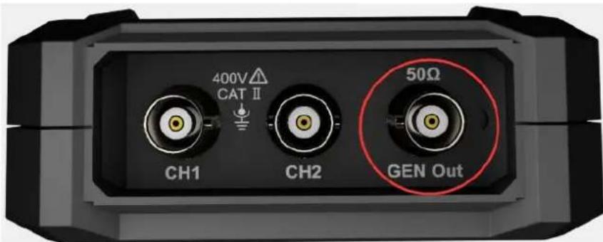 400V CAT II CH1 CH2 50Ω GEN Out