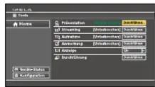 SONY PCS-XC1 - ⑨ Anzeigen des Menüs Tools - 1