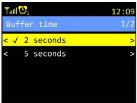 12:09 Buffer time 1/2 < ✓ 2 seconds > < 5 seconds >