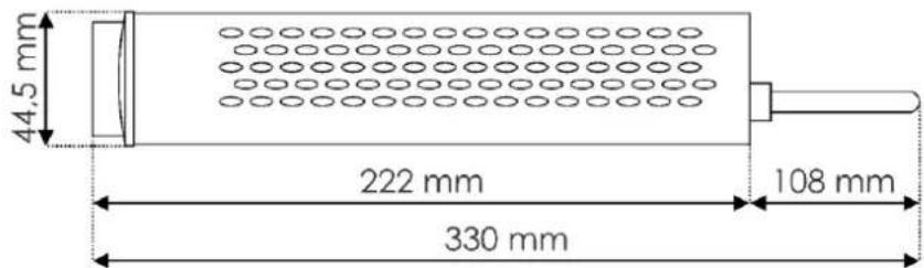 44,5 mm 222 mm 108 mm 330 mm
