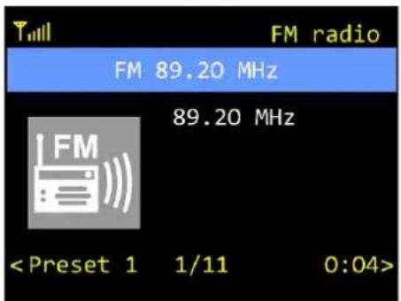FM radio FM 89.20 MHz 89.20 MHz