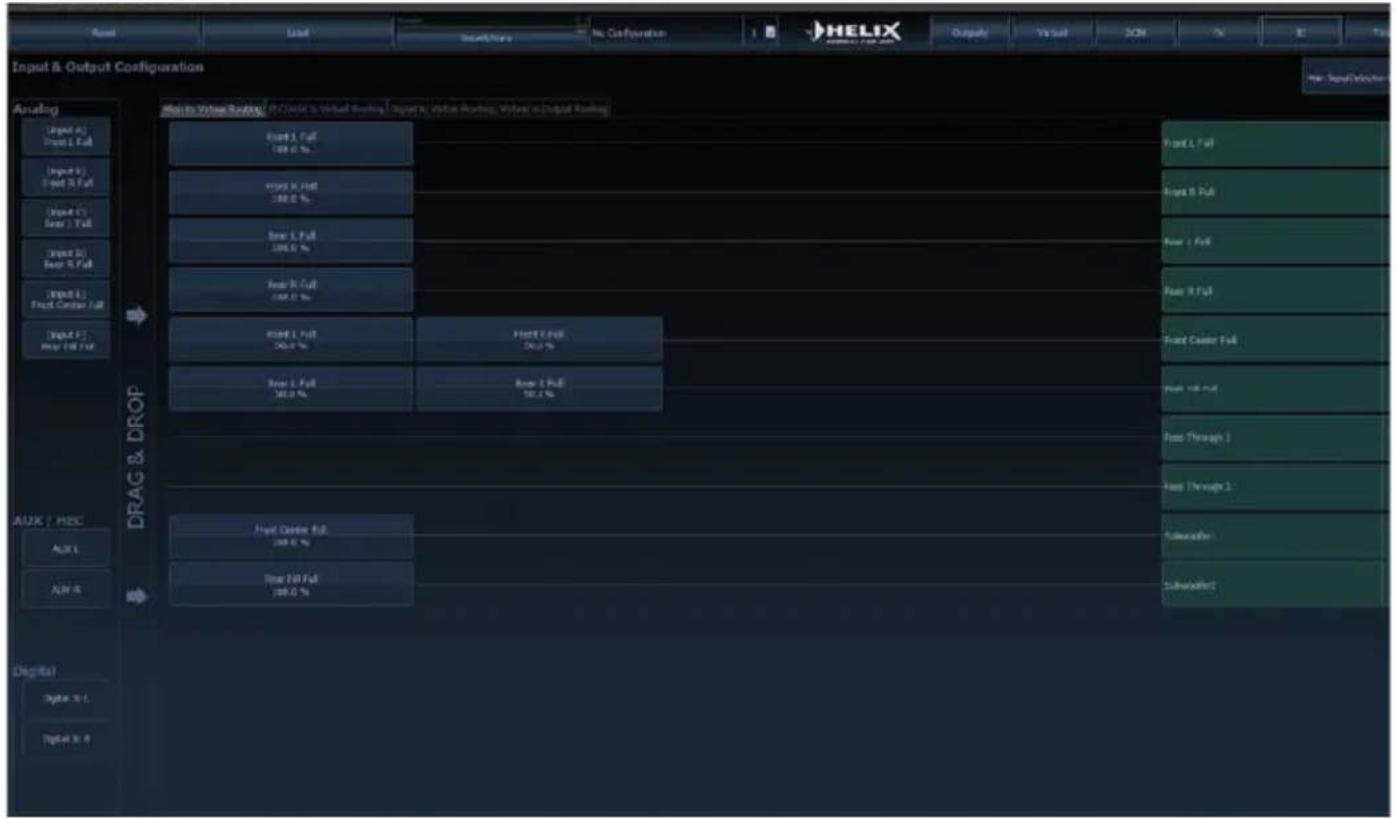 Audiotec Fischer HELIX M SIX DSP - Workflow-Schritt 1 – Eingangsrouting - 1