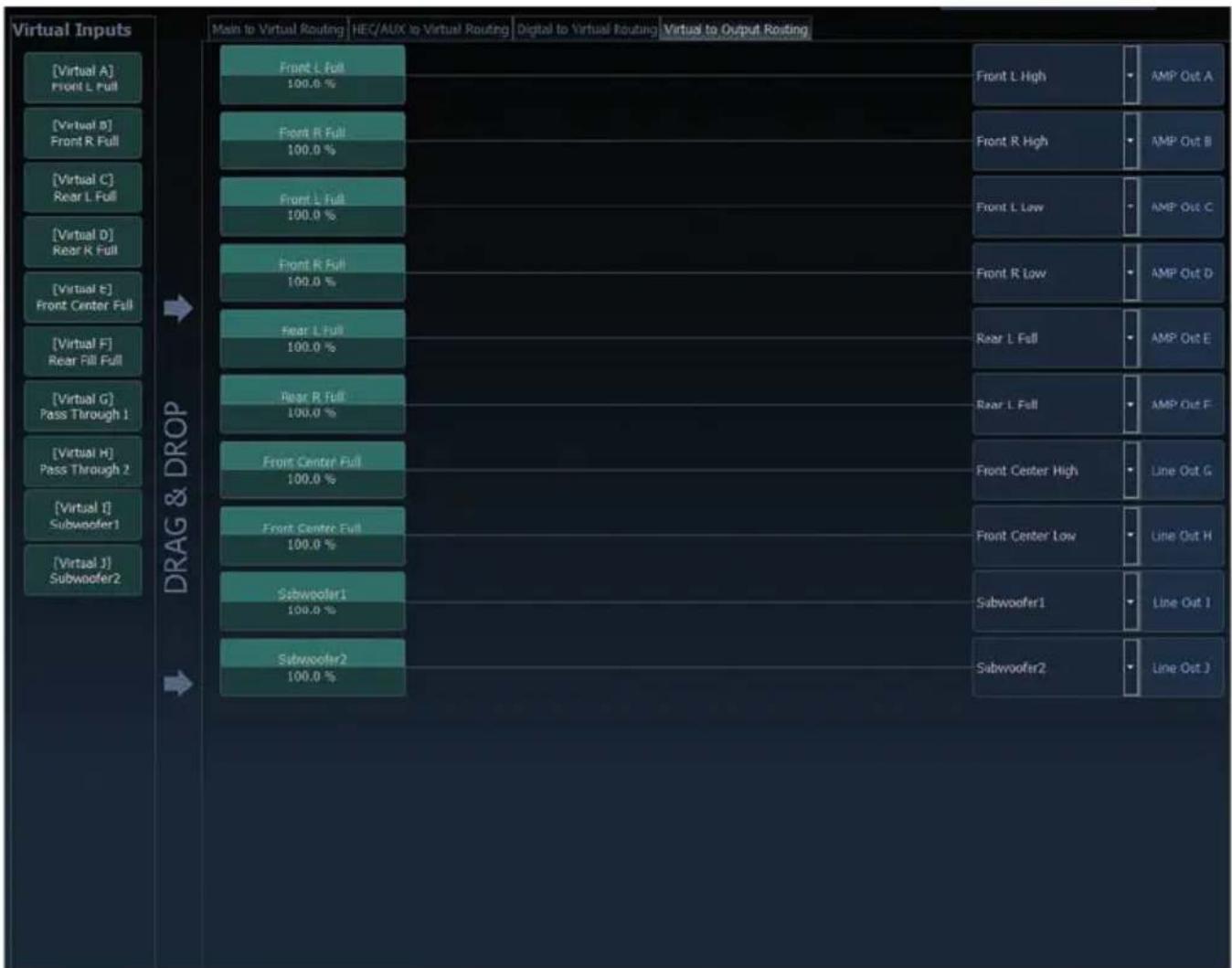 Audiotec Fischer HELIX M SIX DSP - Workflow step 2 – Output routing - 1