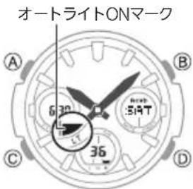 CASIO Baby-G MSG-W600 - ◆ オートライトの ON/OFF 設定 - 1