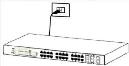 TRENDNET TL2-E284 - Plugging in the AC Power Cord - 1