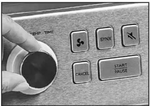 TEMP-TIME SYNC CANCEL START /PAUSE