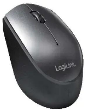 Black LogitLink computer mouse with visible branding (no additional text or symbols)