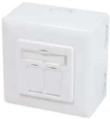 White rectangular electronic device with two side panels and a central display (no text or symbols visible)