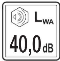 LWA 40,0 dB