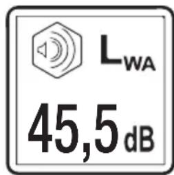 LWA 45,5 dB