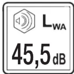 LWA 45,5 dB