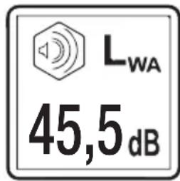 LWA 45,5 dB