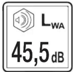 LWA 45,5 dB