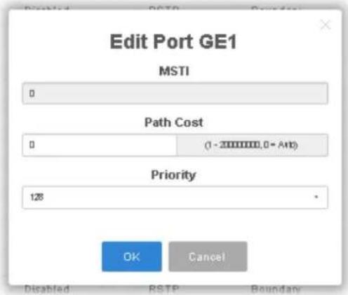Draytek VigorSwitch G2280x - II-10-7 MST Port Setting - 2