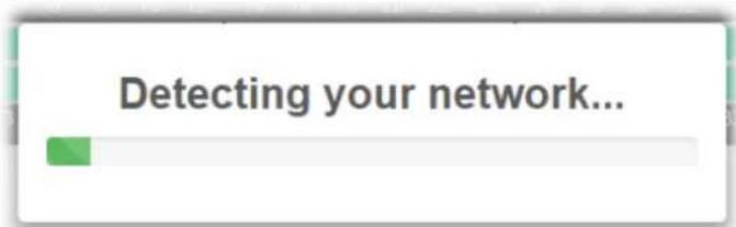 Detecting your network...